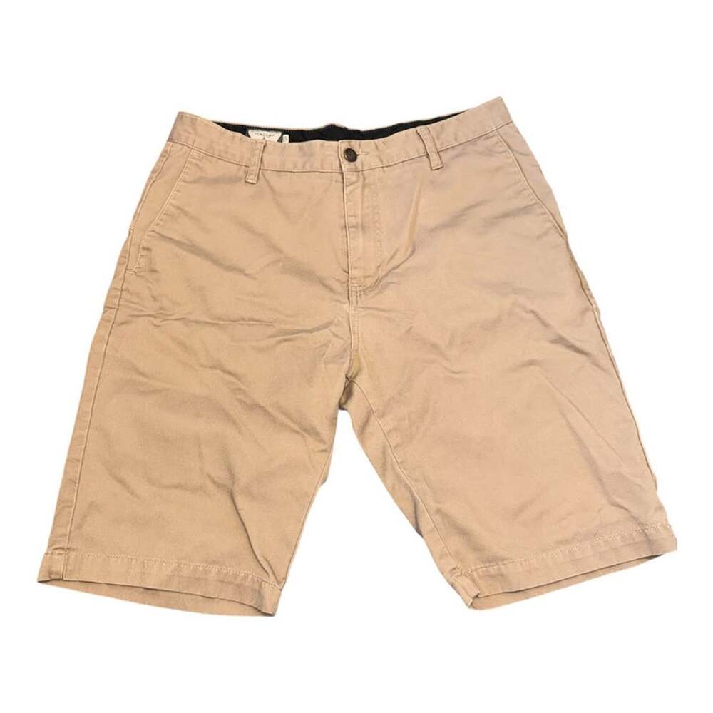 MEN’S KHAKI VOLCOM CHINO SHORTS SIZE 32 TAN CASUAL SKATE WALK